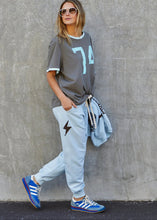 Load image into Gallery viewer, Ringer Tee Choc/Blue