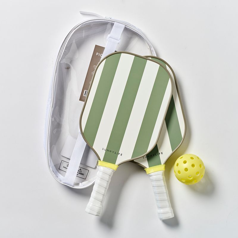 Pickleball Set Seagrass Stripe