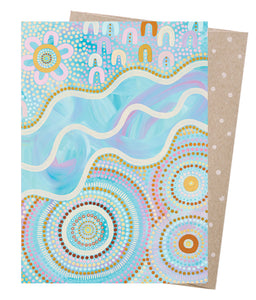 Greeting Card - Ochre Rainbow