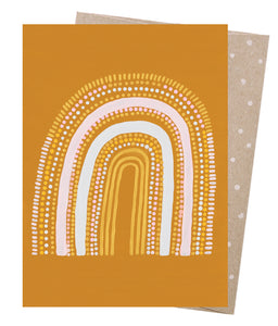 Greeting Card - Ochre Rainbow