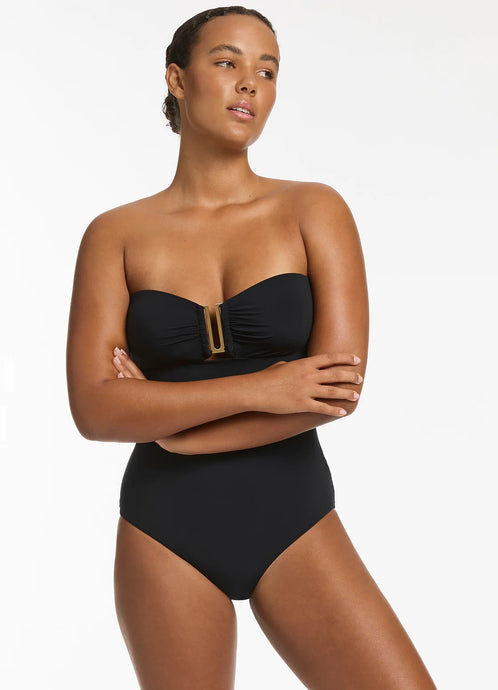 Jetset bandeau one piece -Black