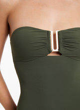 Load image into Gallery viewer, Bandeau Onepiece Olive