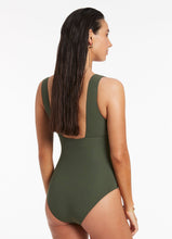 Load image into Gallery viewer, JETSET Plunge Onepiece Olive