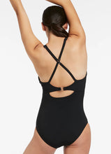Load image into Gallery viewer, Jetset E_F Clean Plunge one piece Black