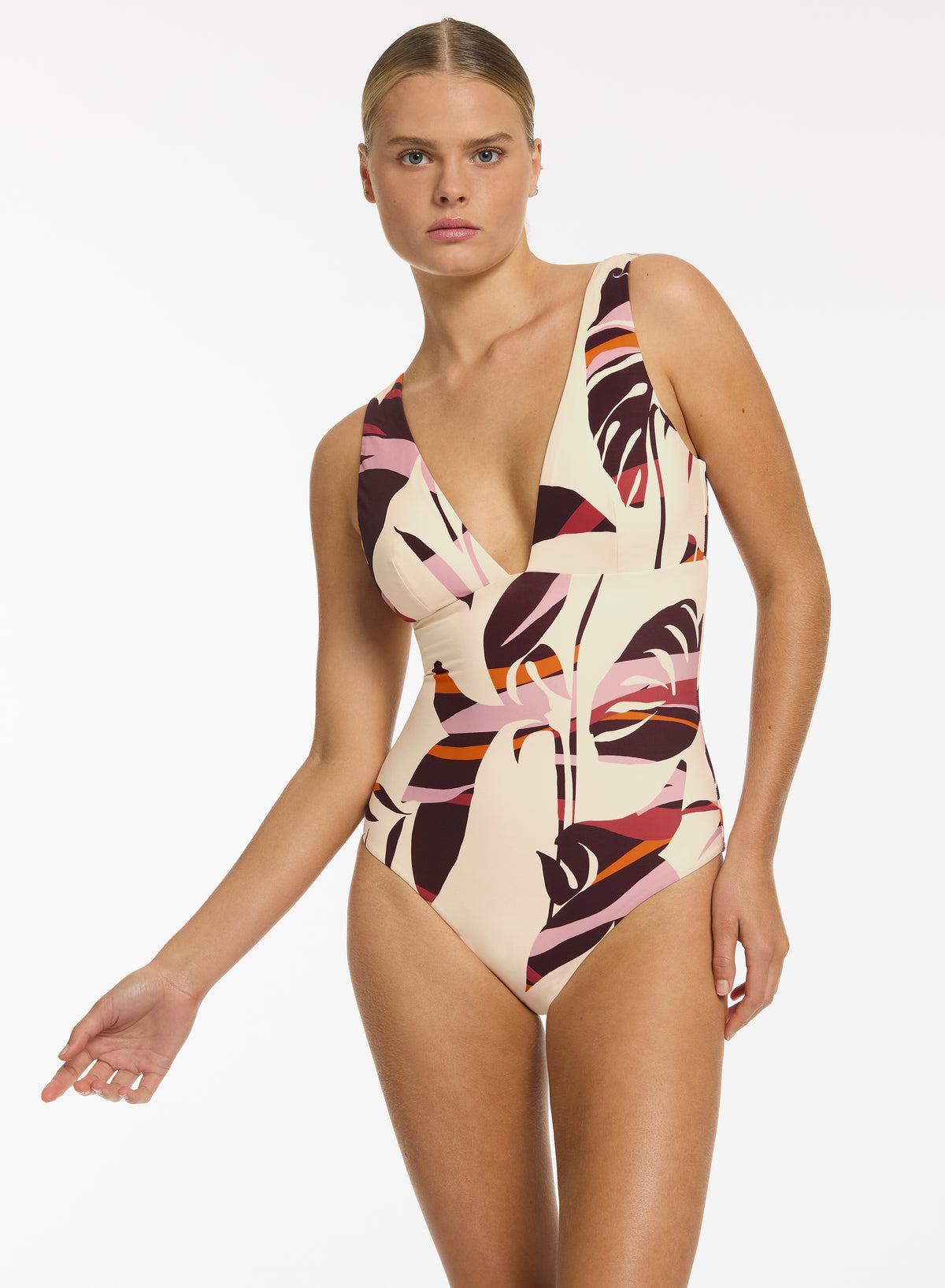 Shadow Palm Plunge One Piece Port