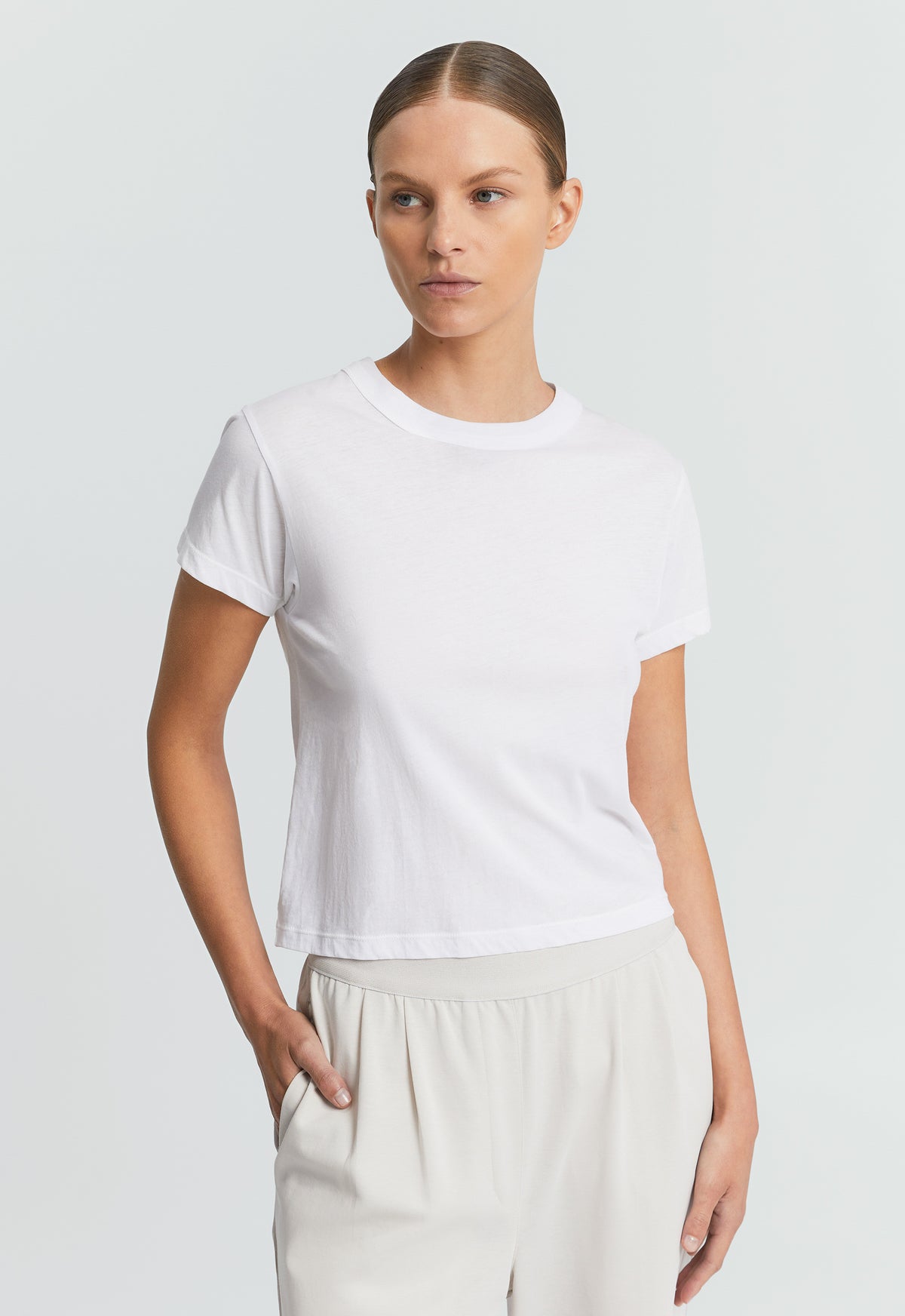 Baby Organic Pima Cotton Tee White