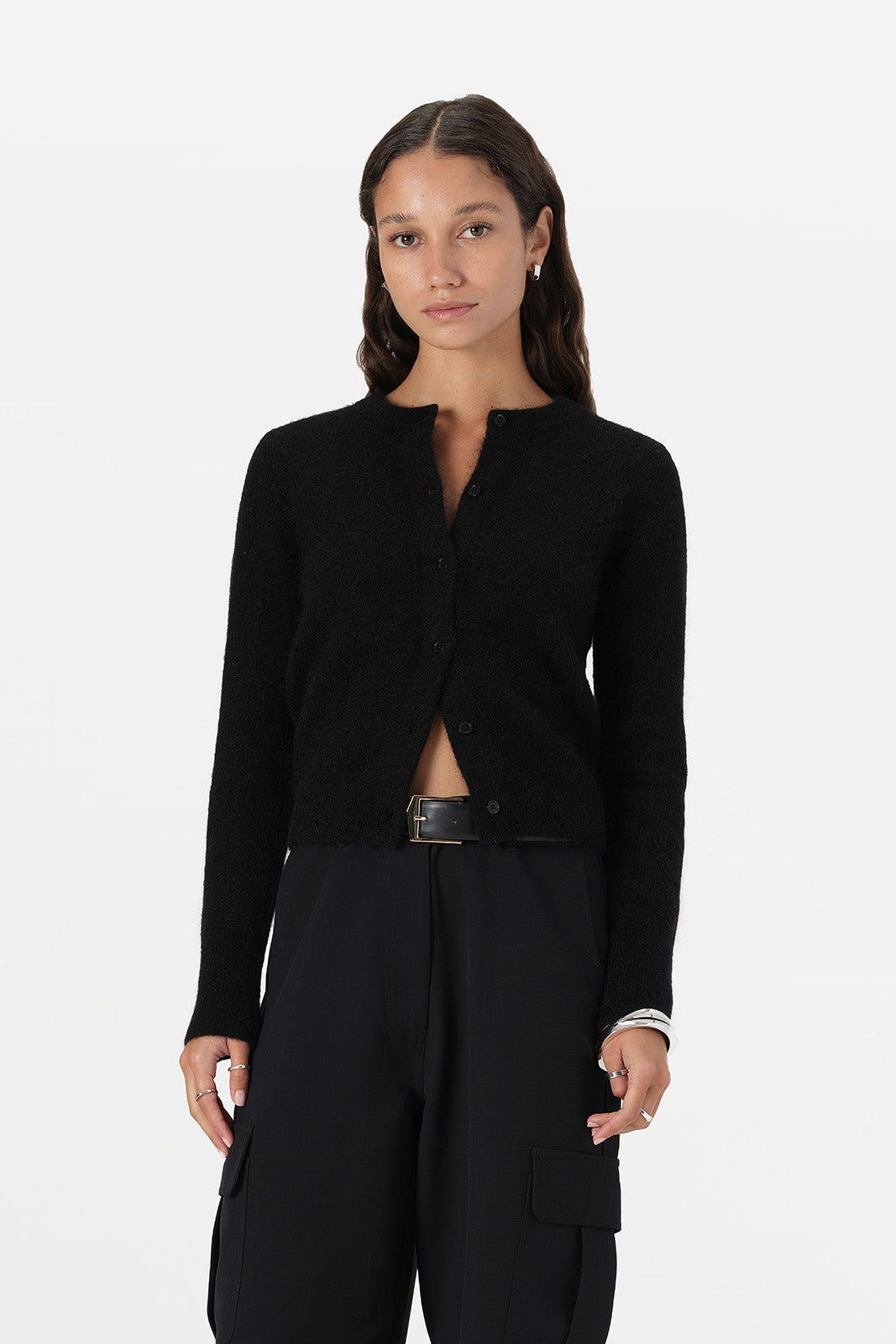 Rue Knit Cardi Black