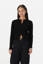 Load image into Gallery viewer, Rue Knit Cardi Black