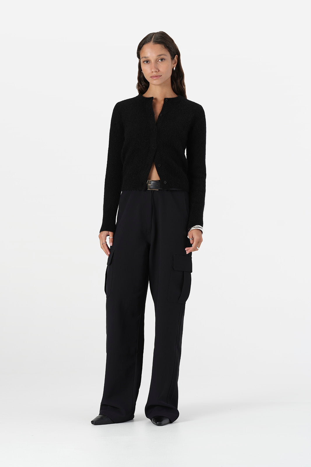 Rue Knit Cardi Black