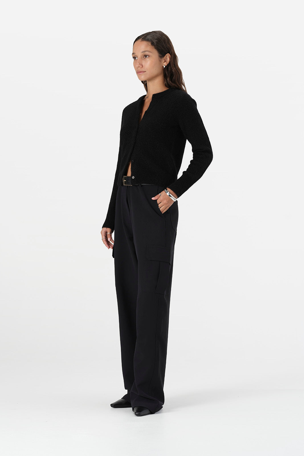 Rue Knit Cardi Black