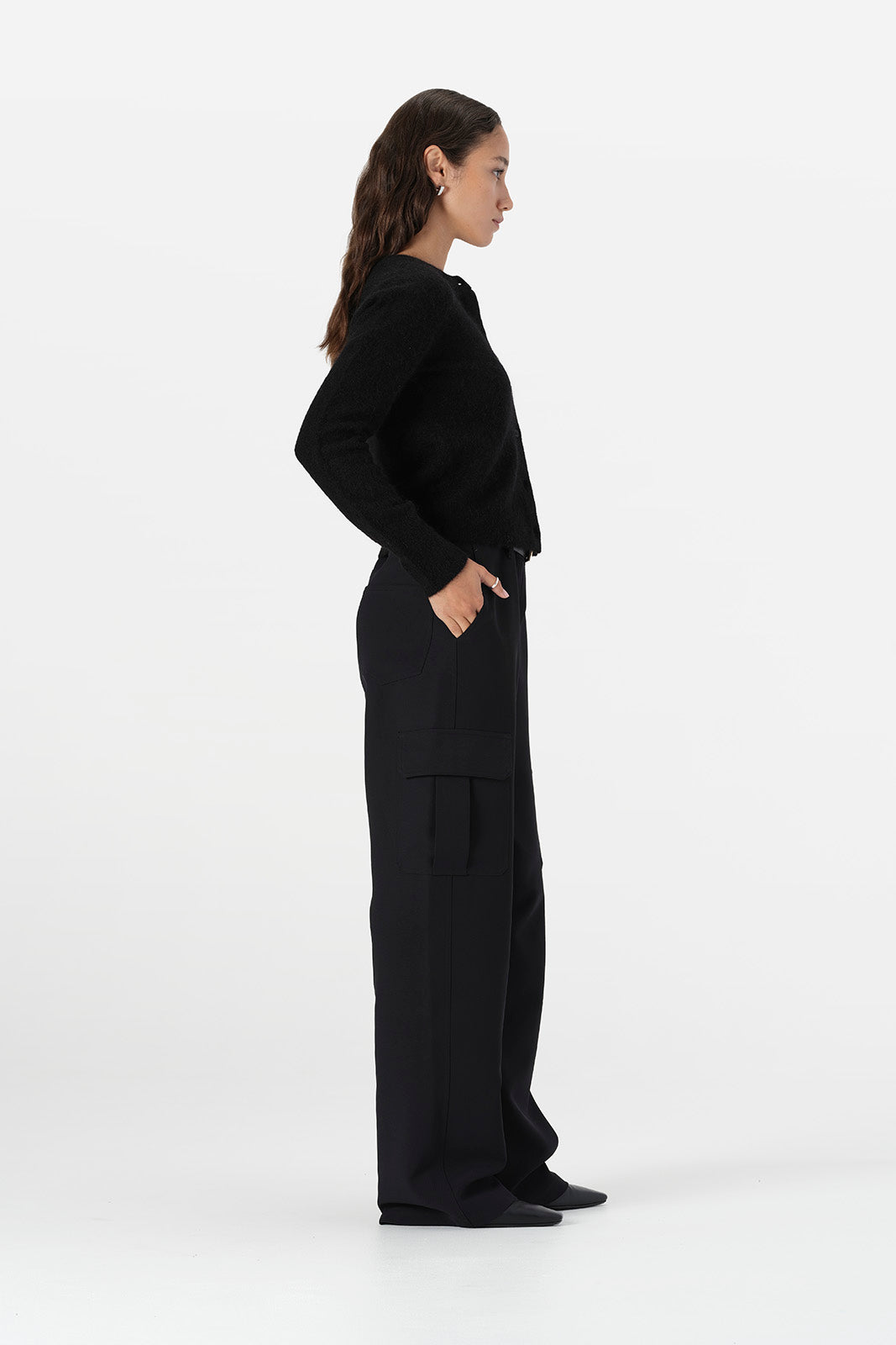 Rue Knit Cardi Black