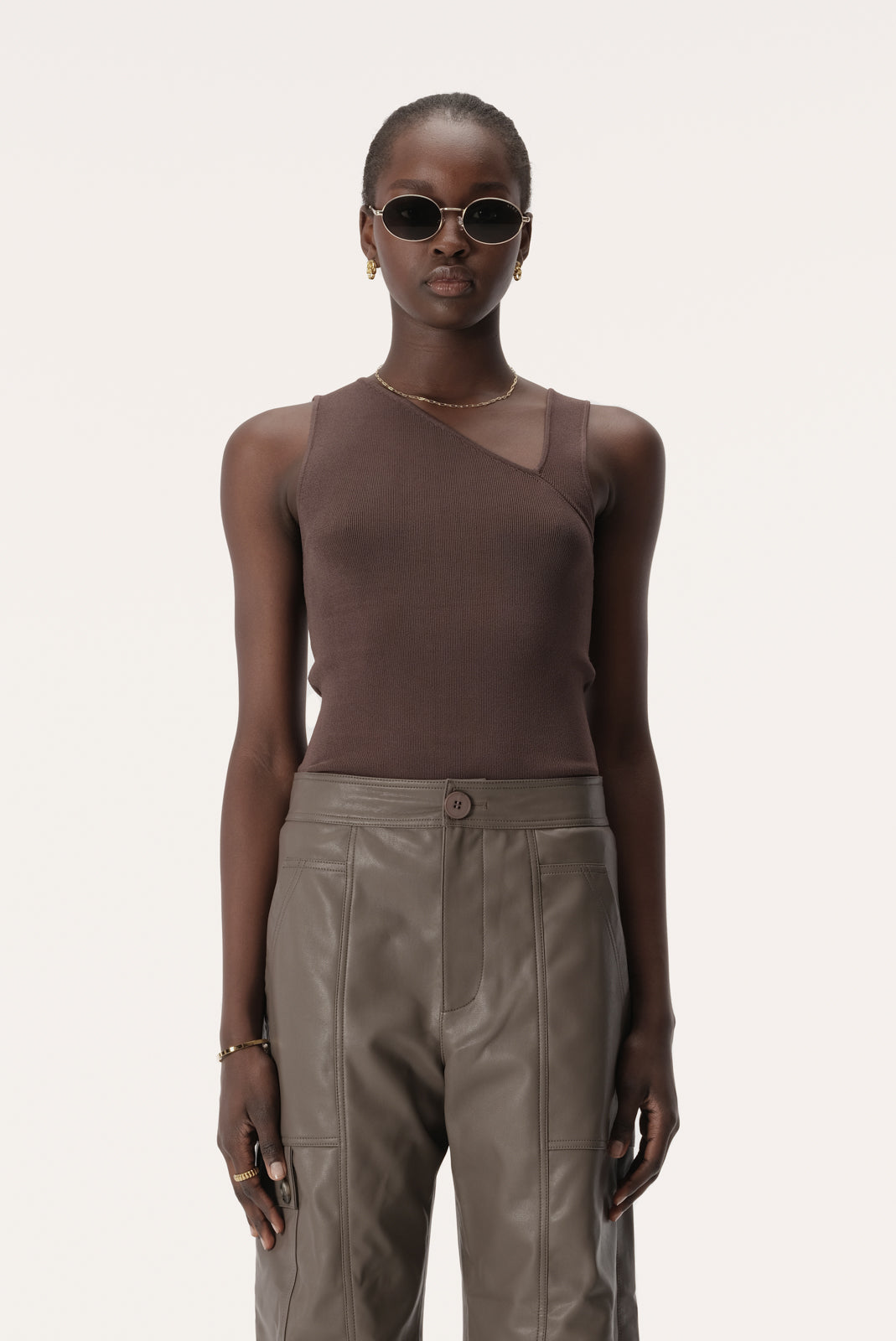 Roth Knit Top Dark Taupe