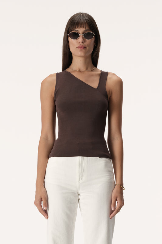 Roth Knit Top Dark Taupe