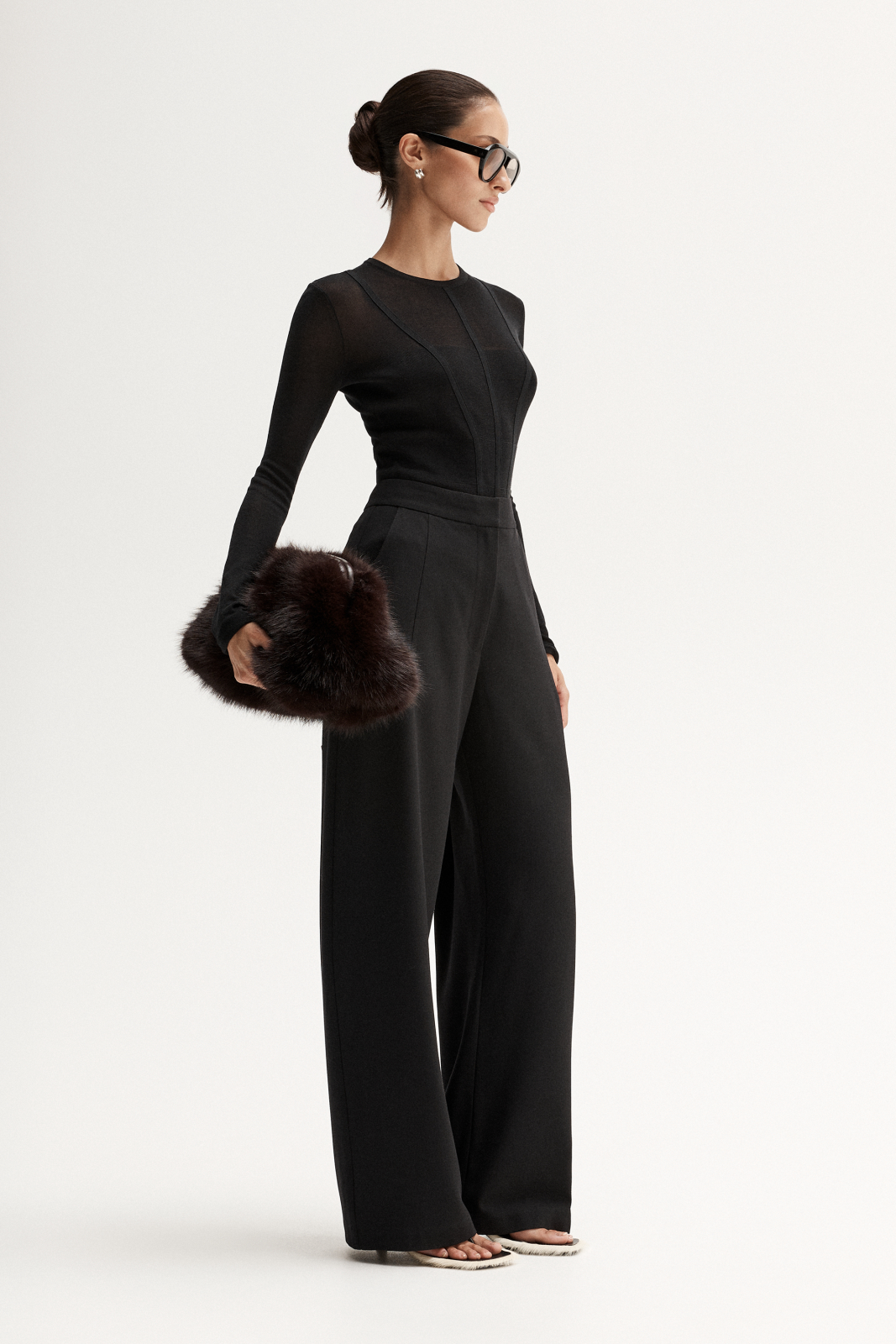 Silia Knit Top Black