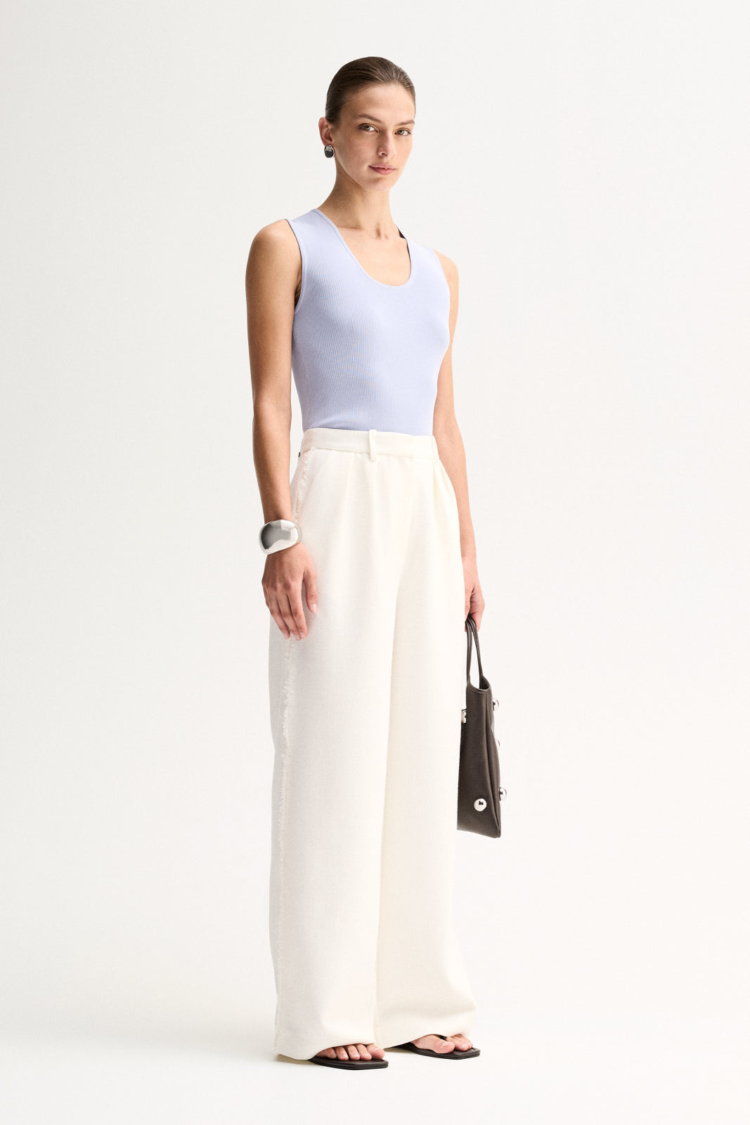 Hayes Knit Top Pale Blue