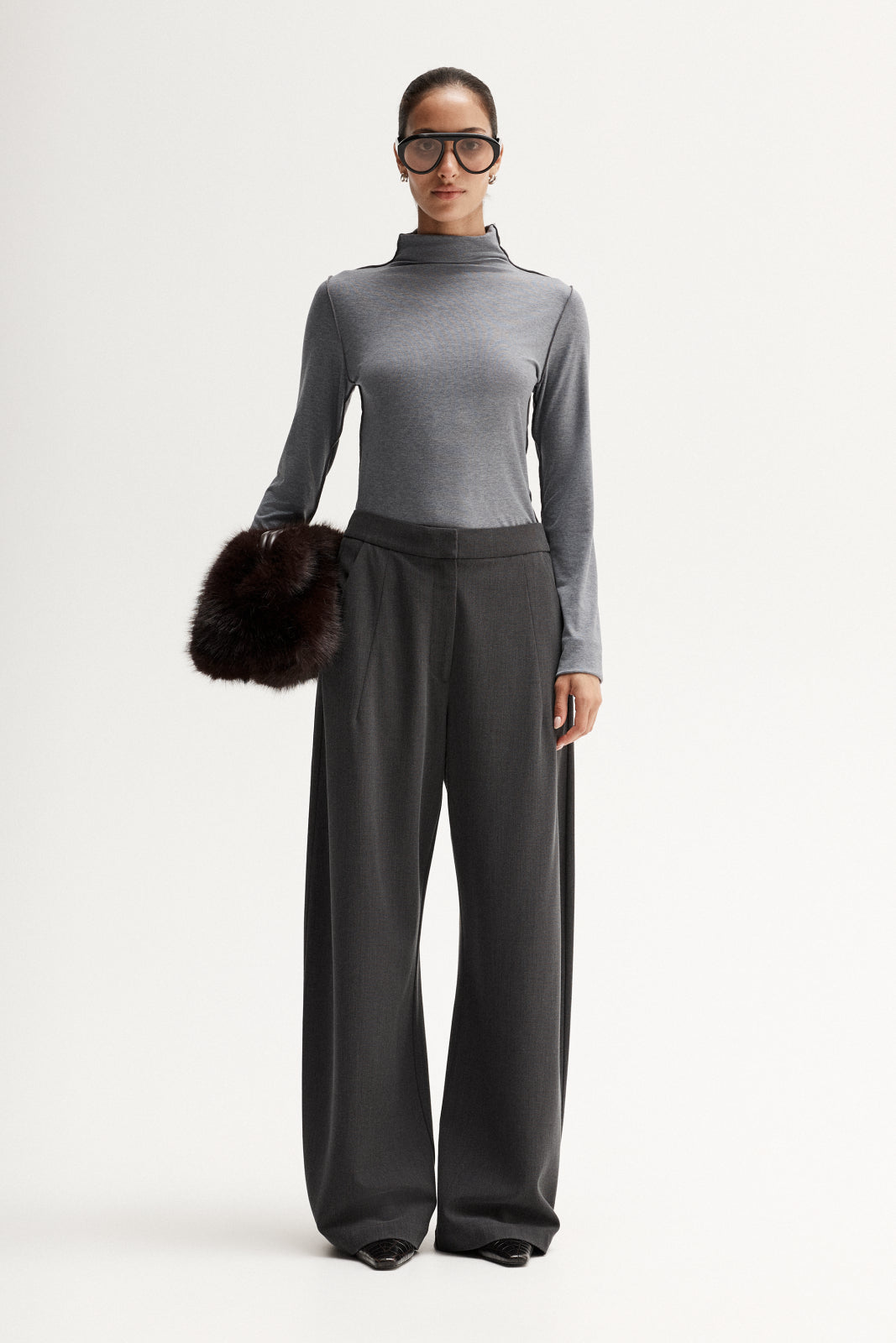 Darby Top Charcoal Marle
