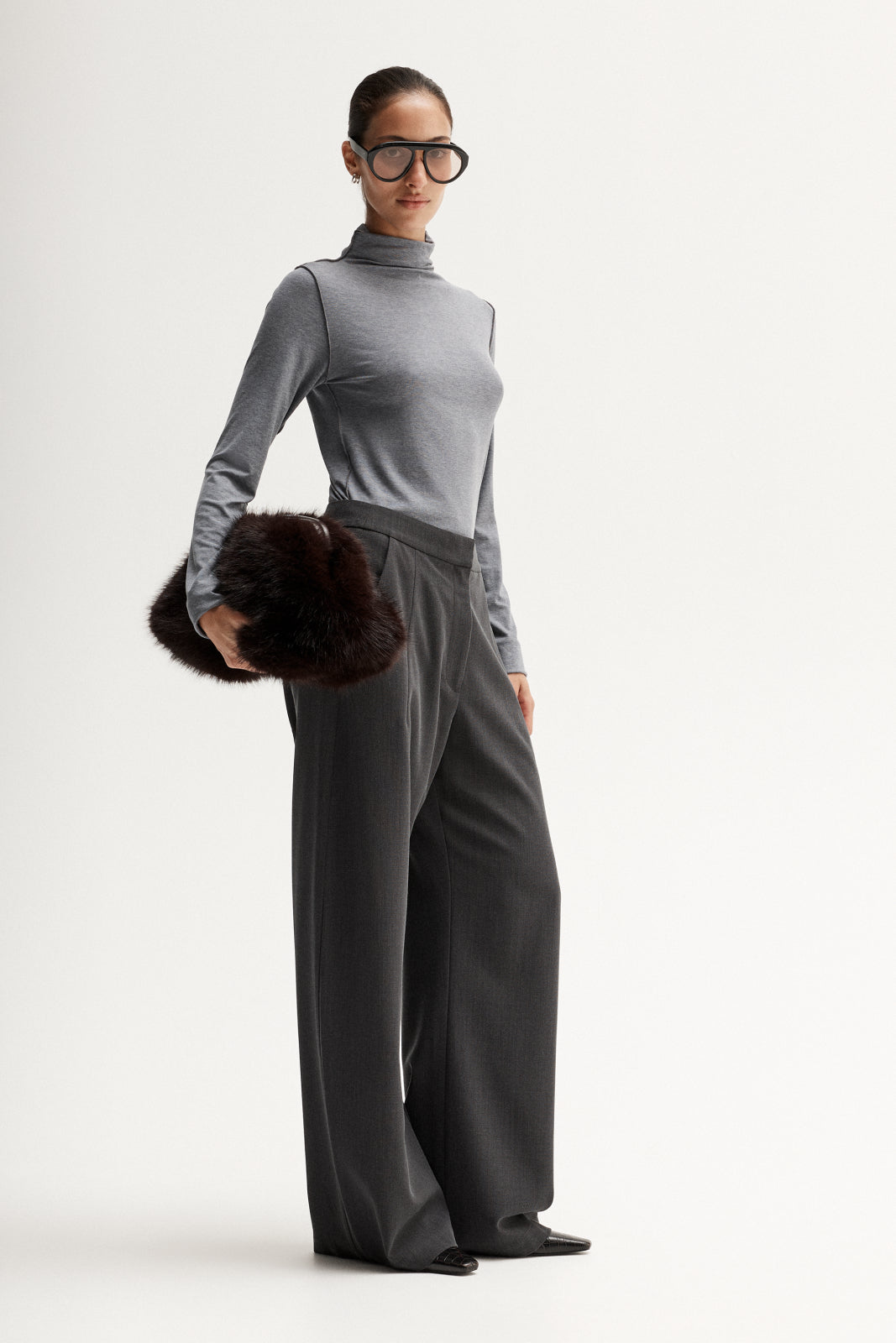 Darby Top Charcoal Marle
