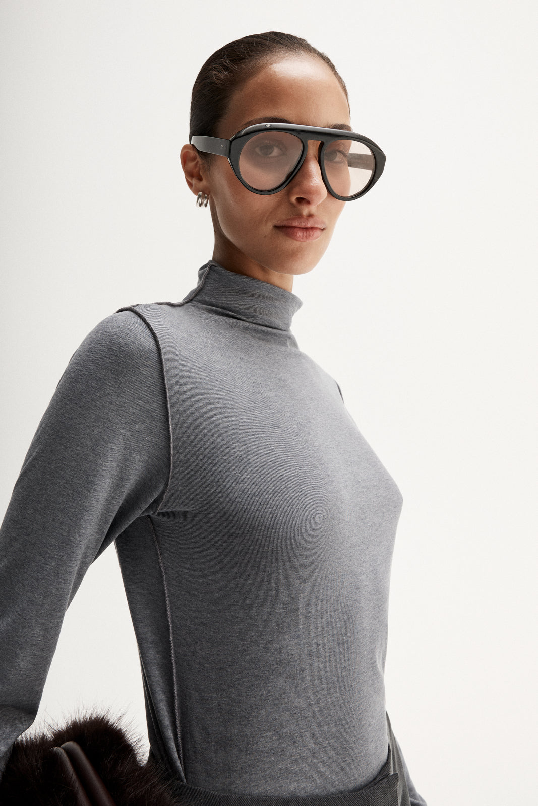 Darby Top Charcoal Marle