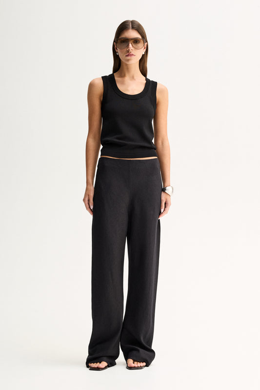 Silas Knit Top Black