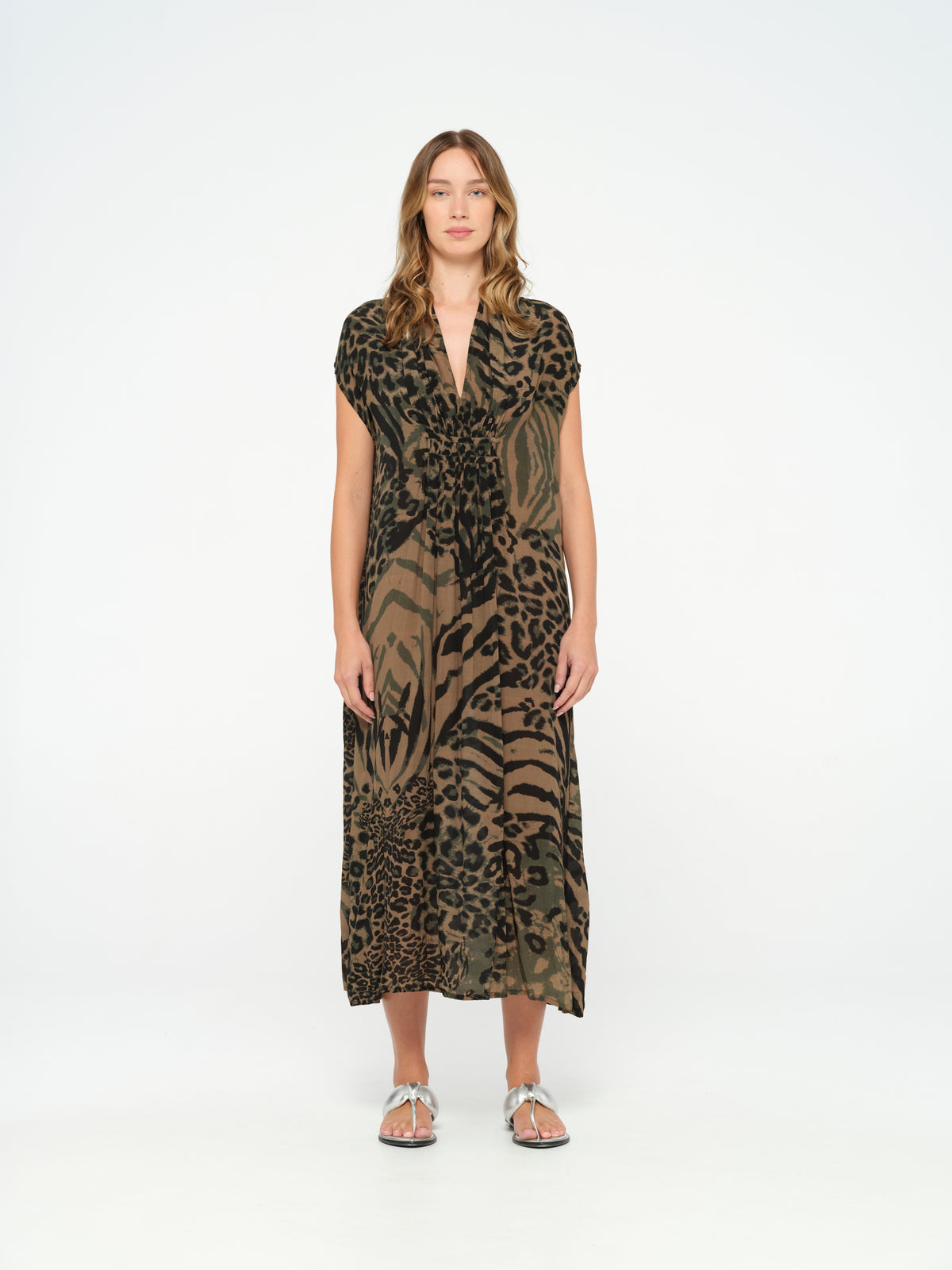 Flo-La Paz-Viscose- Khaki