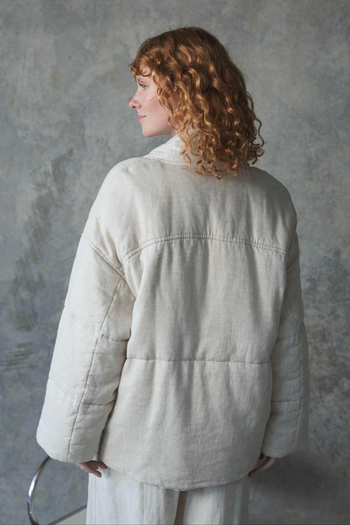 Aster Linen Coat Oatmeal