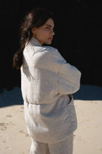 Load image into Gallery viewer, Aster Linen Coat Oatmeal