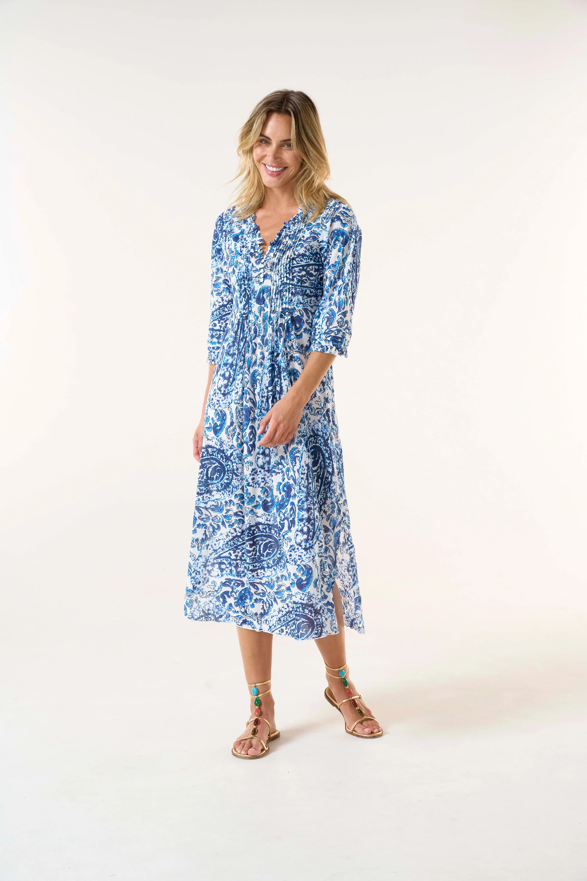 Long Poppy-Hydra Navy-Cotton-Navy