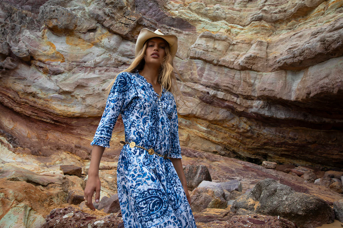 Long Poppy-Hydra Navy-Cotton-Navy oneseason