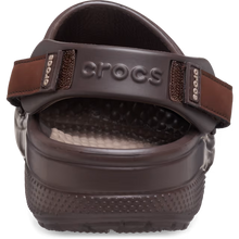 Load image into Gallery viewer, Brown Crocs sandal with a strap on a white background