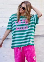 Load image into Gallery viewer, Mexico 1976 Stripe Retro Tee Green
