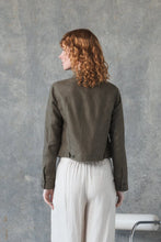 Load image into Gallery viewer, Milly Linen Jacket Khaki