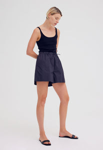 Mira Short in Darkest Navy