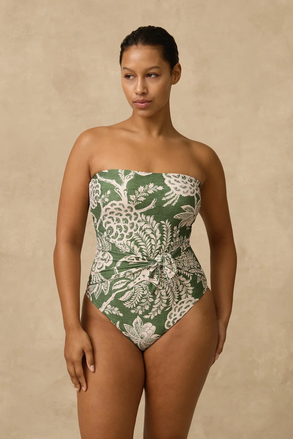 Zeni Scarf Tie Bandeau One Piece