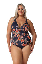 Load image into Gallery viewer, Bahamas Floral Waist Tie One Piece