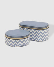 Load image into Gallery viewer, Olive Sisco Chevron Jewellery Box Pack Jacaranda
