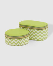 Load image into Gallery viewer, Olive Sisco Chevron Jewellery Box Pack Lime
