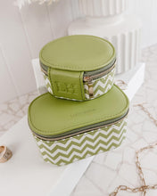 Load image into Gallery viewer, Olive Sisco Chevron Jewellery Box Pack Lime