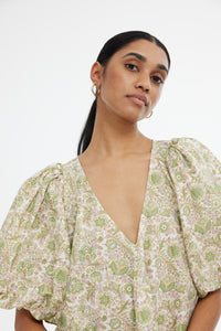Palm Mini Dress Flora Bloom