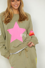 Load image into Gallery viewer, Vintage Wash Khaki With Pink Star