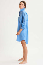 Load image into Gallery viewer, The Popover Shirtdress - Banker Blue