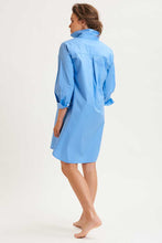 Load image into Gallery viewer, The Popover Shirtdress - Banker Blue