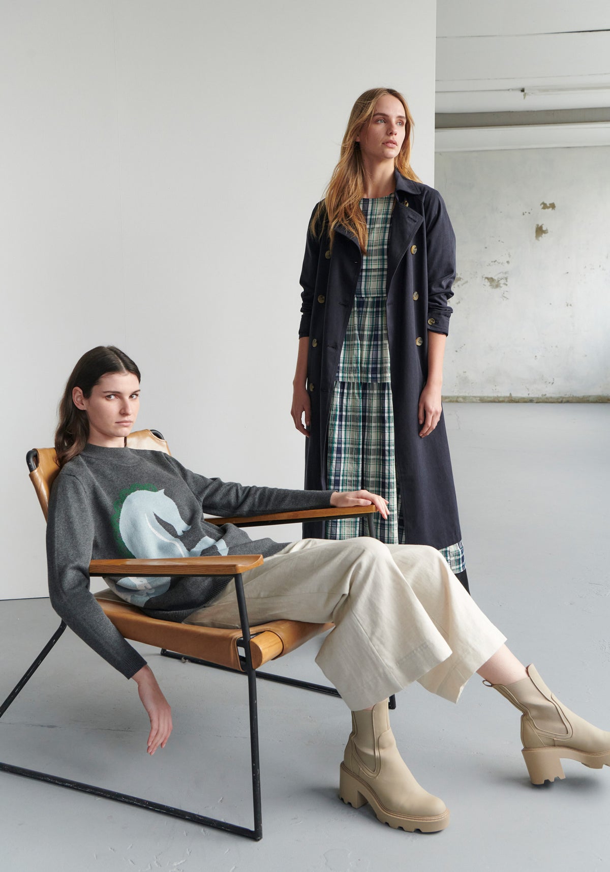 Pony Intarsia Knit