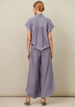 Load image into Gallery viewer, Cupro Curved Split Pant Blue