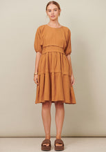 Load image into Gallery viewer, Renata Tucked Dress Toffee