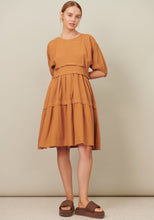 Load image into Gallery viewer, Renata Tucked Dress Toffee