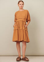 Load image into Gallery viewer, Renata Tucked Dress Toffee