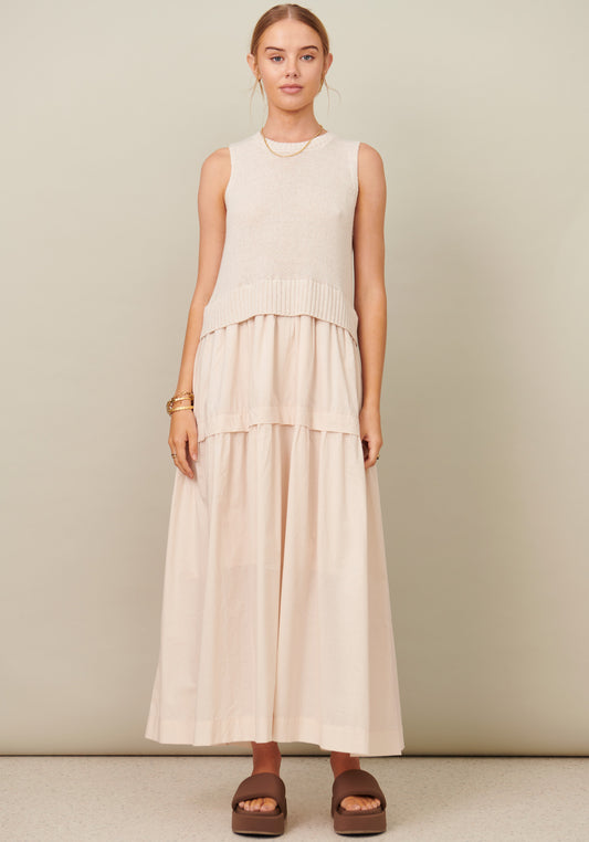 Marcella Tank Dress Pebble
