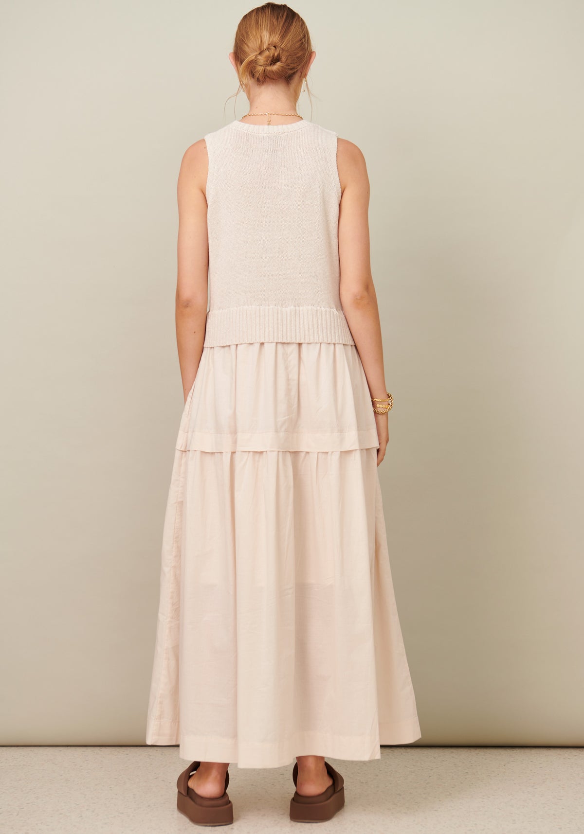 Marcella Tank Dress Pebble