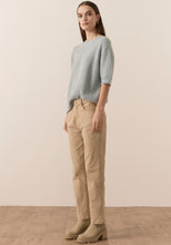 Load image into Gallery viewer, Jane Pointelle Tee Blue