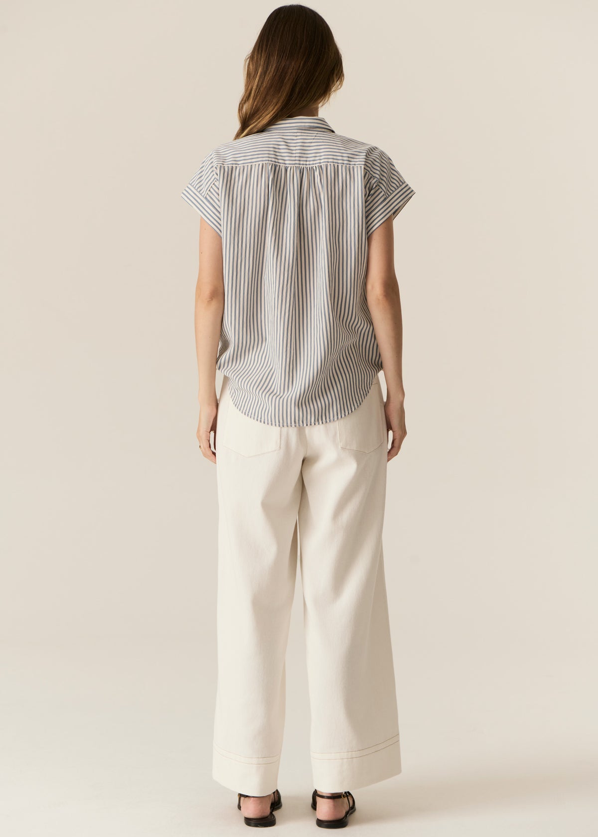 Carsen Full Length Pant Ecru